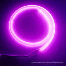 Luz redonda llevada rosa de 25m m curva llevada de neón llevada 360 grados